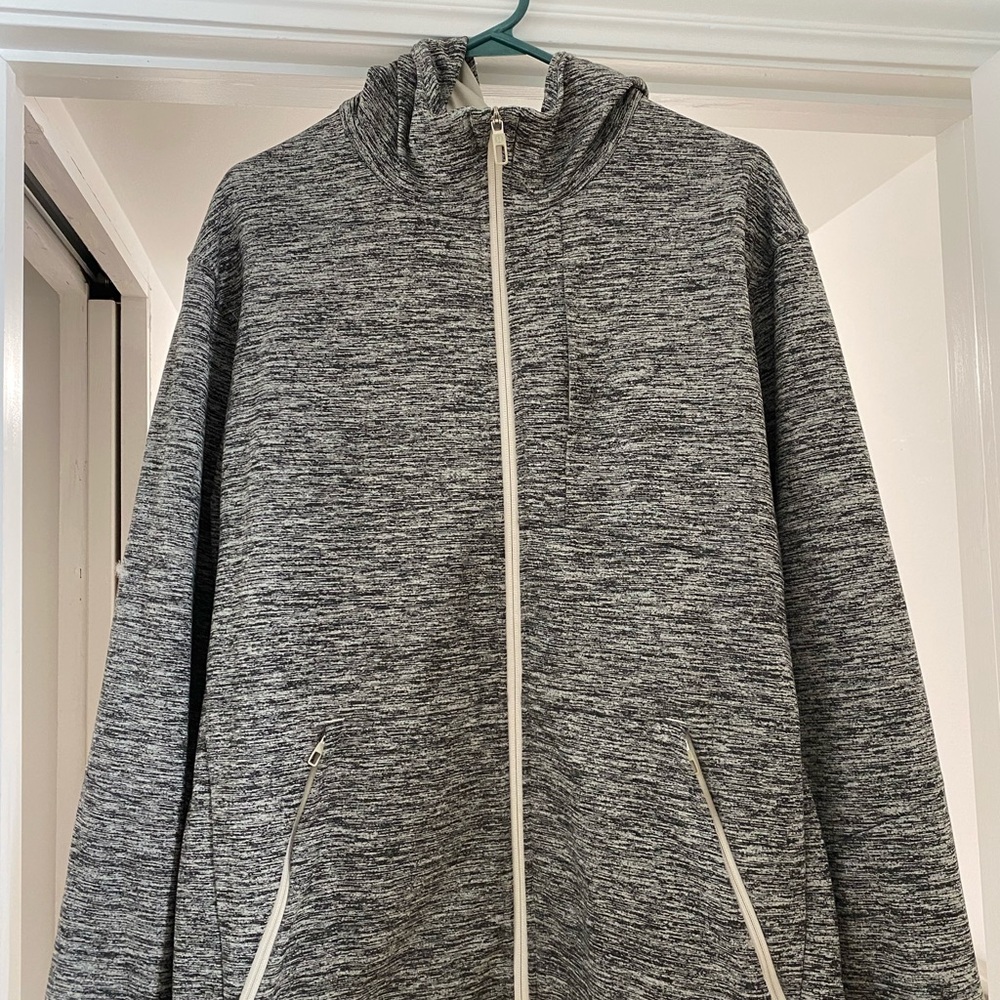 Lululemon City Sweat Zip Hoodie TechLoft™ Fleece Heathered Asphalt -XL
